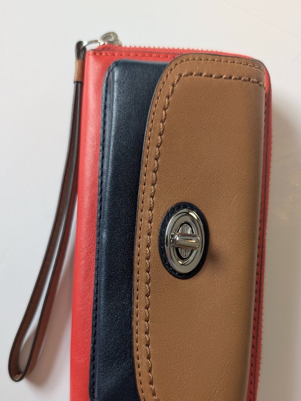 Coach Colorblock wristlet wallet